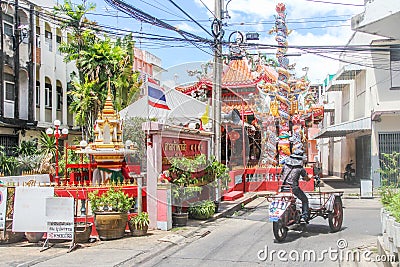 Chao Pho Suea shrine Editorial Stock Photo