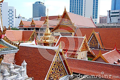 Bangkok, Thailand: Wat Hua Lamphong Editorial Stock Photo