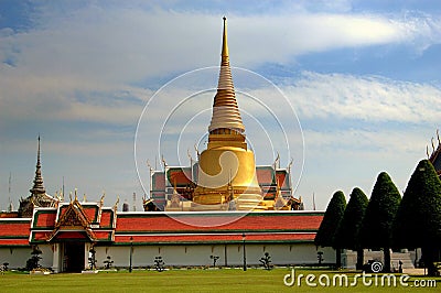 Bangkok, Thailand: Wat Phra Kaeo at Royal Palace Editorial Stock Photo