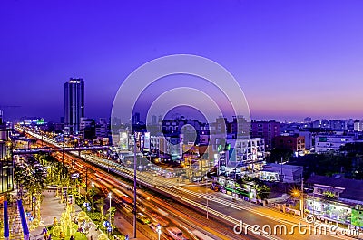 Bangkok twilight Editorial Stock Photo