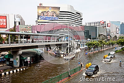 Bangkok Underwater Editorial Stock Photo
