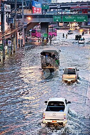 Bangkok Underwater Editorial Stock Photo