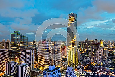 Bangkok view Mahanakhon Editorial Stock Photo