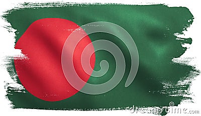 Bangladesh Flag Cartoon Illustration