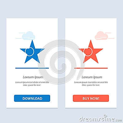 Bangladesh, Flag, Star Blue and Red Download and Buy Now web Widget Card Template Vector Illustration