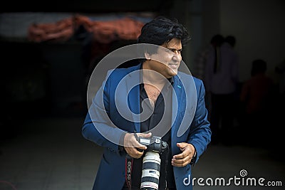 Dipankar Dipon, One of the most popular Modern Film Director & Screenwriter is taking pictures Editorial Stock Photo