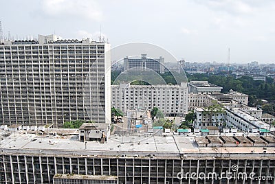 Bangladesh Sachibalaya or Old Secretariat, Stock Photo