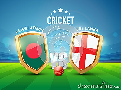 Bangladesh Vs Sri Lanka match concept. Stock Photo