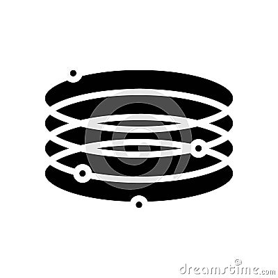 bangle jewelry fashion glyph icon vector illustration Vector Illustration