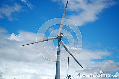 Bangui Wind Farm windmills in Ilocos Norte, Philippines Stock Photo