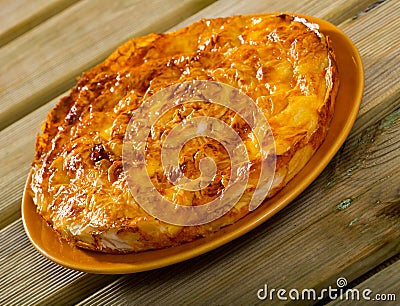 Banitsa - traditional Bulgarian dish Stock Photo