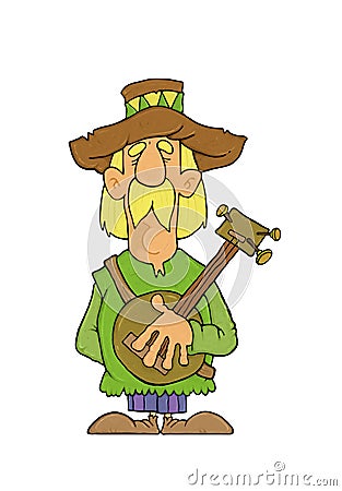 Banjo player Stock Photo