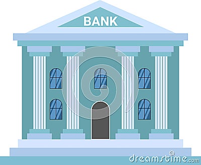 Isolated Bank Premises Vector Illustration Stock Photo