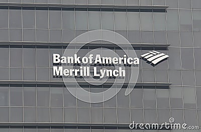 Bank of America Merrill Lynch Editorial Stock Photo