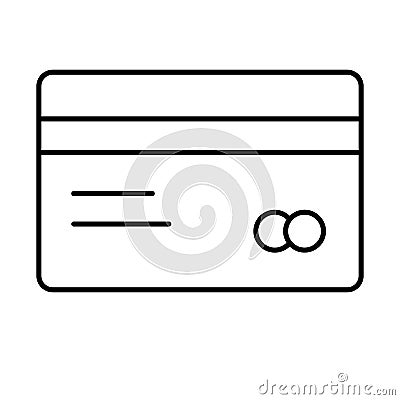 Bank card, card payment Vector icon which can easily modify Vector Illustration