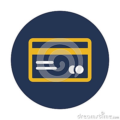 Bank card, card payment Vector icon which can easily modify Vector Illustration
