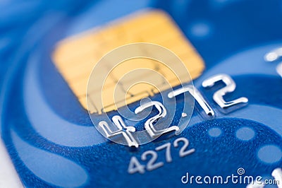 Bank card, macro Stock Photo