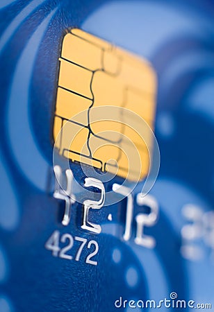 Bank card, macro Stock Photo