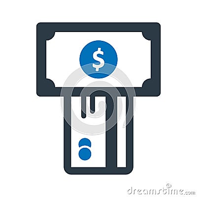 Bank card, card payment Vector icon which can easily modify Vector Illustration