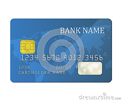 Bank card Vector Illustration