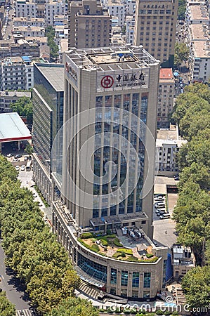 Bank of China, Nanjing, China Editorial Stock Photo