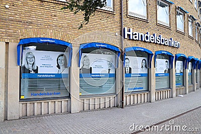 Bank company in Sweden Editorial Stock Photo