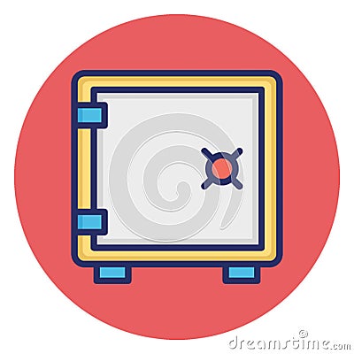 Bank deposit, bank locker Vector Icon which can easily edit Vector Illustration