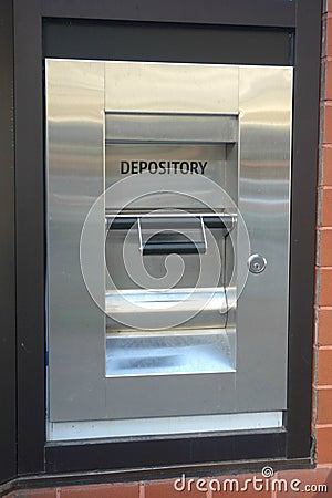 Bank Depository Stock Photo