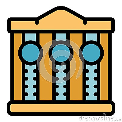 Bank incubator icon vector flat Vector Illustration