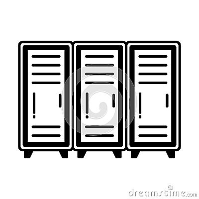 Bank locker Half Glyph Style vector icon which can easily modify or edit Vector Illustration
