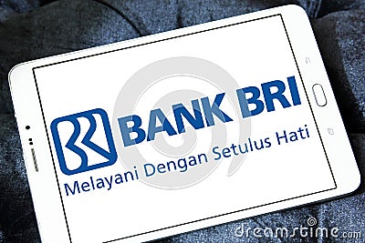 Bank Rakyat Indonesia , Bank BRI, logo Editorial Stock Photo