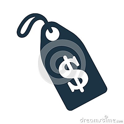 Bank, shop, money, discount, tag icon. Simple vector design. Vector Illustration