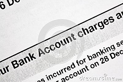 Bank Statement Stock Photo