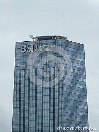 Bank Syariah Indonesia Tower, Jakarta in the Afternoon 1 Editorial Stock Photo