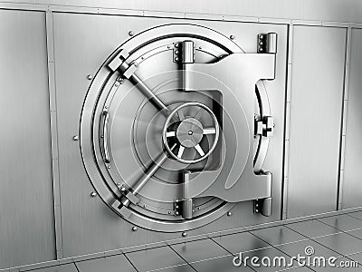 Bank vault Stock Photo