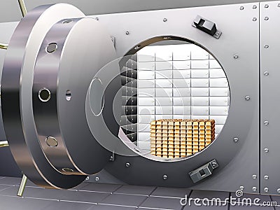 Bank vault Stock Photo