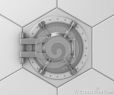 Bank vault safe door concept. Stock Photo