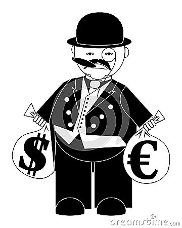 Banker Vector Illustration