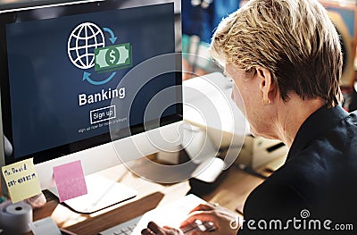 Banking Business Account Finance Economy Concept Stock Photo