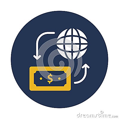 Banking, currency, Vector icon which can easily modify Vector Illustration