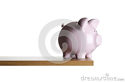 Banking on the edge. Stock Photo