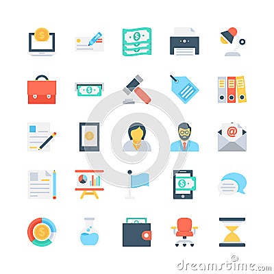 Banking and Finance Vector Icons 2 Stock Photo