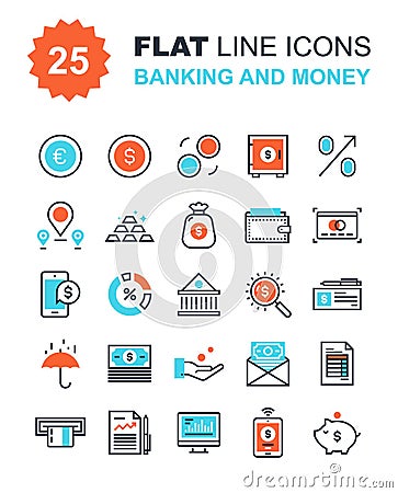 Banking and Money Vector Illustration