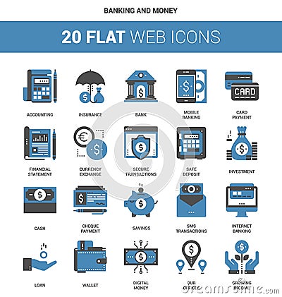 Banking and Money Vector Illustration