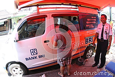 Banking transaction Editorial Stock Photo