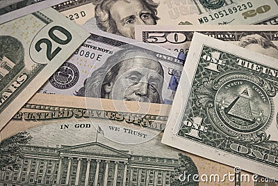 Bankontes dollar bills Editorial Stock Photo