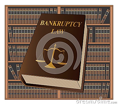 Bankruptcy Law Vector Illustration