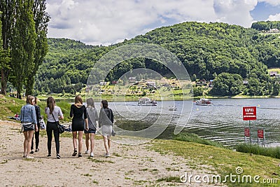 On The banks of lake Editorial Stock Photo