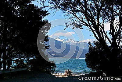 Wanaka Lake, New Zealand Stock Photo