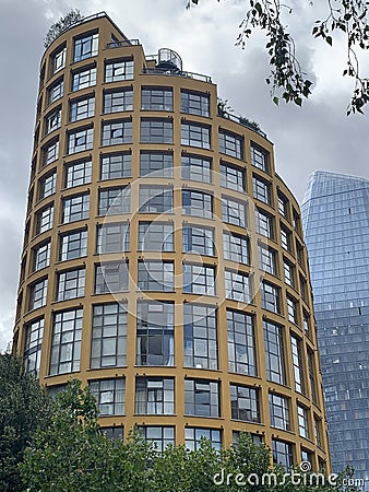 Bankside Lofts building is on the South Bank next to the River Thames, London Editorial Stock Photo